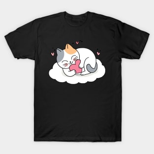 Smile Cat Sleeping Love T-Shirt